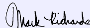 Mark Richard’s signature
